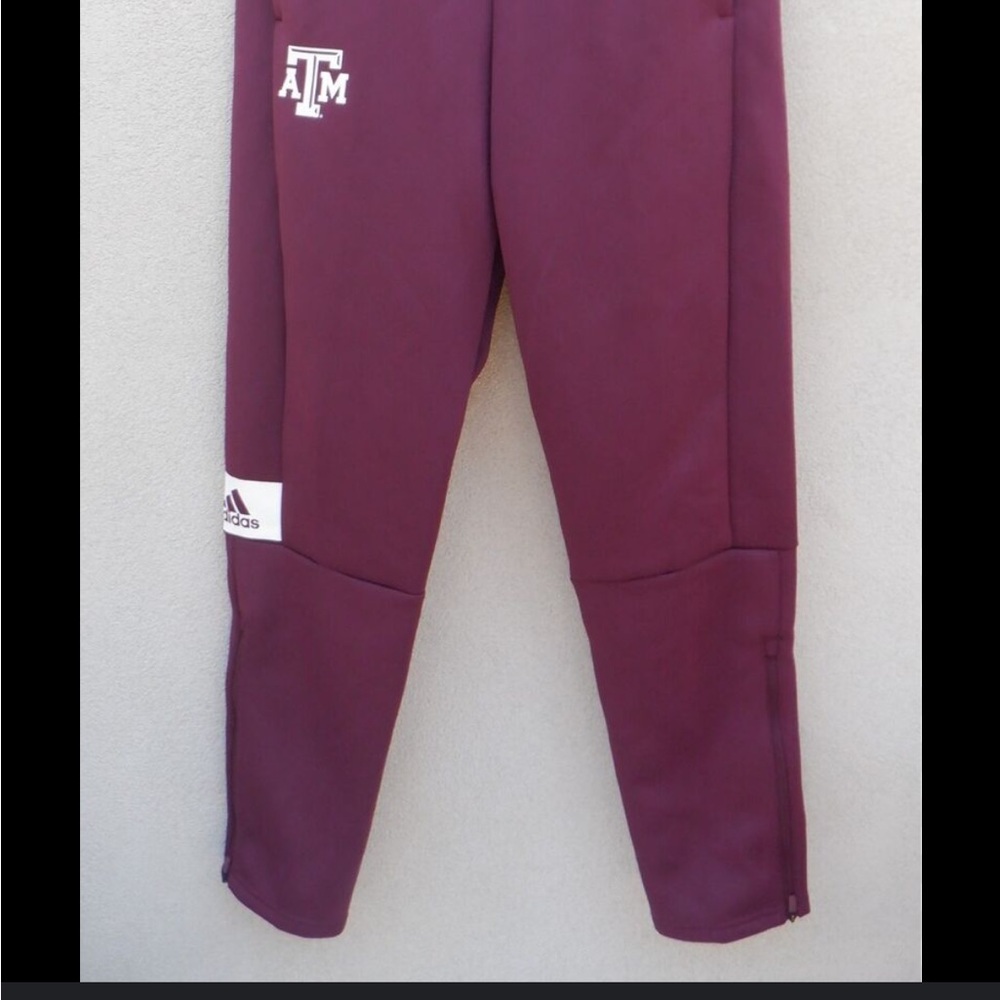Adidas Red Sweatpants Tapered Joggers